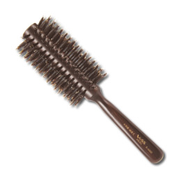 日本 VeSS 美髮梳 EXCEL 黑檀木 純豬鬃 R-6000 圓梳