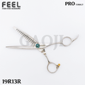 日本 FEEL SCISSORS 19R13R 職人專業剪刀(打薄刀) 6吋/19齒13齒/左手刀_1