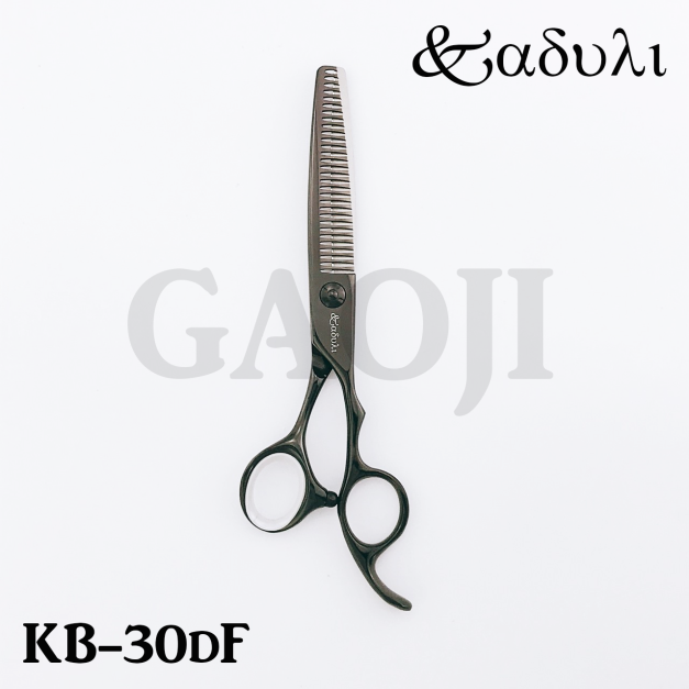 [卡多利] KADULI 高階日本鋼黑鈦剪刀系列 KB-30DF 6.0吋/平口齒