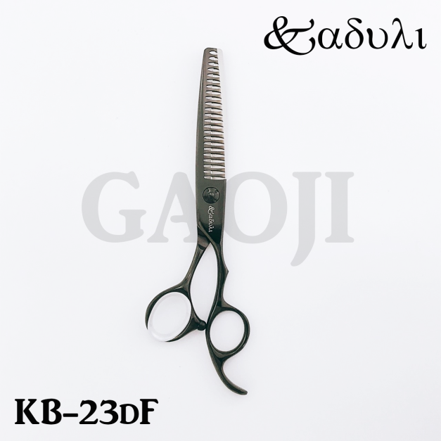 [卡多利] KADULI 高階日本鋼黑鈦剪刀系列 KB-23DF 6.0吋/平口齒