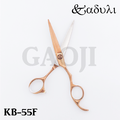 [卡多利] KADULI 高階日本鋼 玫瑰金剪刀系列 KB-55F 5.5吋/工學腳