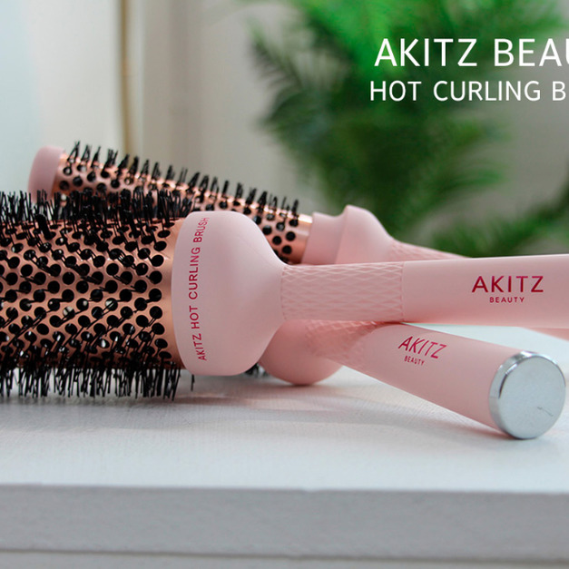 韓國原裝 AKITZ BEAUTY 負離子柔亮蓄熱圓梳 20mm / 33mm / 53mm