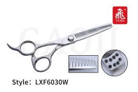 [飛TOBI] 日本高階鋼材 LXF6030W 輕巧剪刀 6.0吋/三梳目/左手刀