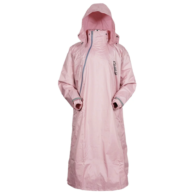 奧德蒙 去去雨水走斜開雙拉鍊專利連身式雨衣