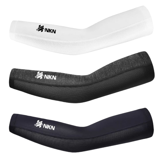 NKN MCF01 冰絲布拼接網眼透氣防曬袖套