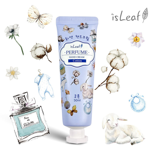 韓國isLeaf花妍護手霜50ml-棉花