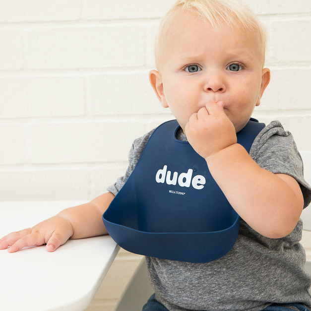 美國 BELLA TUNNO 矽膠圍兜 (Dude 兄弟幫)