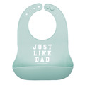 美國 BELLA TUNNO 矽膠圍兜 (Just Like Dad 有其父必有其子)