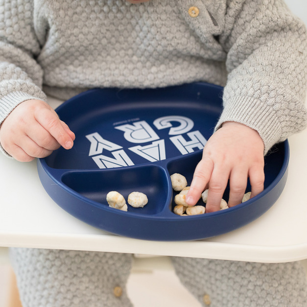 美國 BELLA TUNNO 矽膠分格防滑餐盤 (Hangry 我好餓)