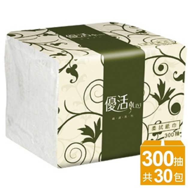 【Livi優活】單抽式柔拭紙巾(300抽X30包/箱)