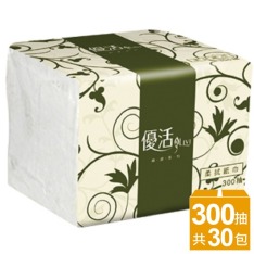 【Livi優活】單抽式柔拭紙巾(300抽X30包/箱)