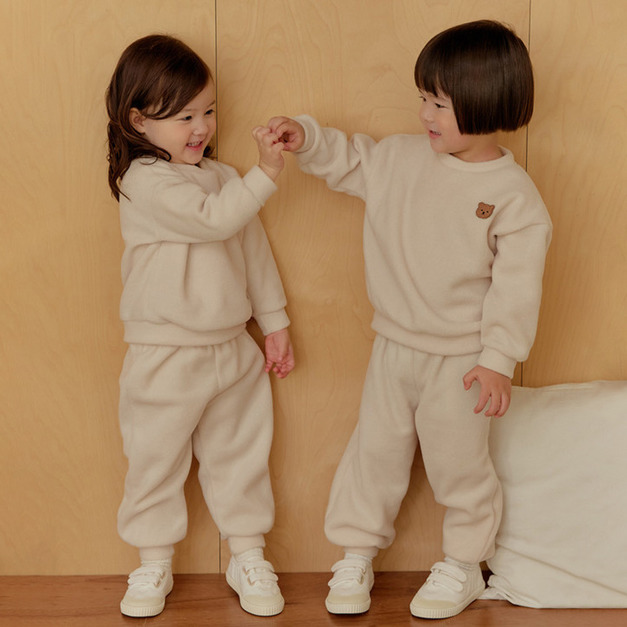 【新品到貨】奶霜柔感-運動套裝長袖韓國童裝 [K67709]