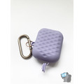 Airpods 菱格紋藍芽耳機保護套_3