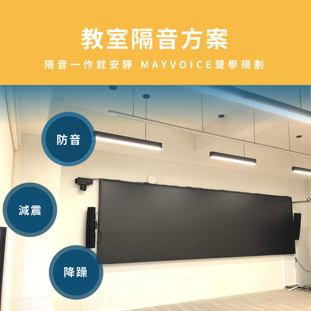 教室隔音回音工程施工方案 德國MAYVOICE