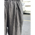 鬆緊直條休閒寬褲 - 共2色