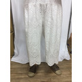 全蕾絲洞洞花寬褲 - 共3色_1