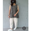 灰黑格子無袖上衣_4