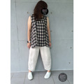 灰黑格子無袖上衣_3