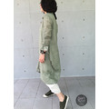 草綠色長版長袖小外套_2