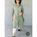 草綠色長版長袖小外套_1