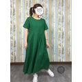 素綠色長洋裝_1