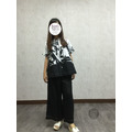 黑白墨色傘型娃娃上衣_4