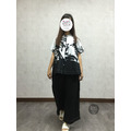 黑白墨色傘型娃娃上衣_8