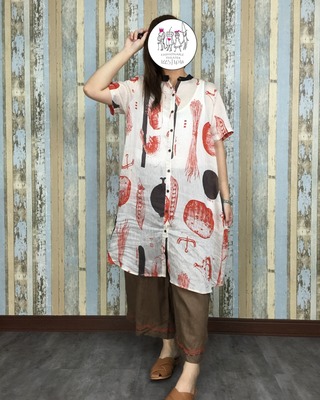 海鮮蔬菜天絲長裝