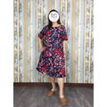 紅藍花棉麻洋裝_6