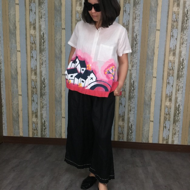 房子娃娃上衣-粉色