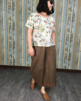 扇子古代風情上衣