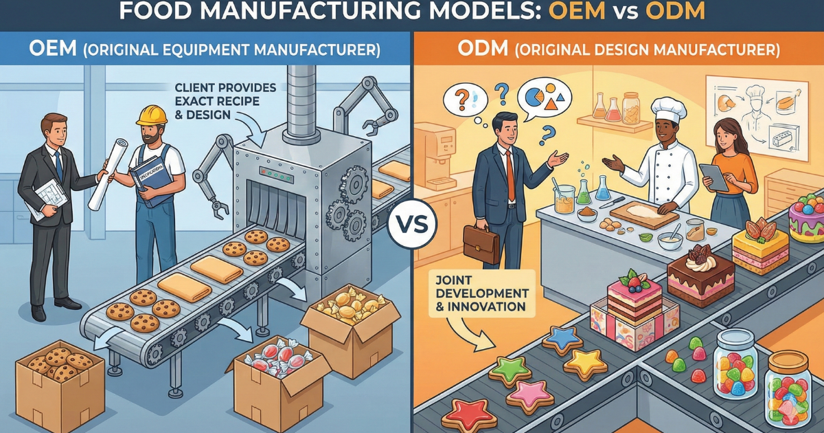 食品代工 OEM vs ODM 有什麼不同？