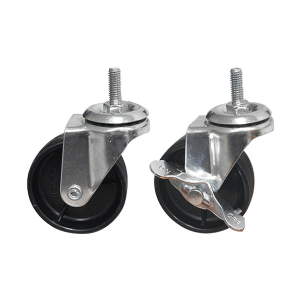 4吋鐵架PP輪｜3分牙、4分牙