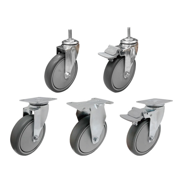 5吋TPR儀器輪｜方盤、3分牙、4分牙