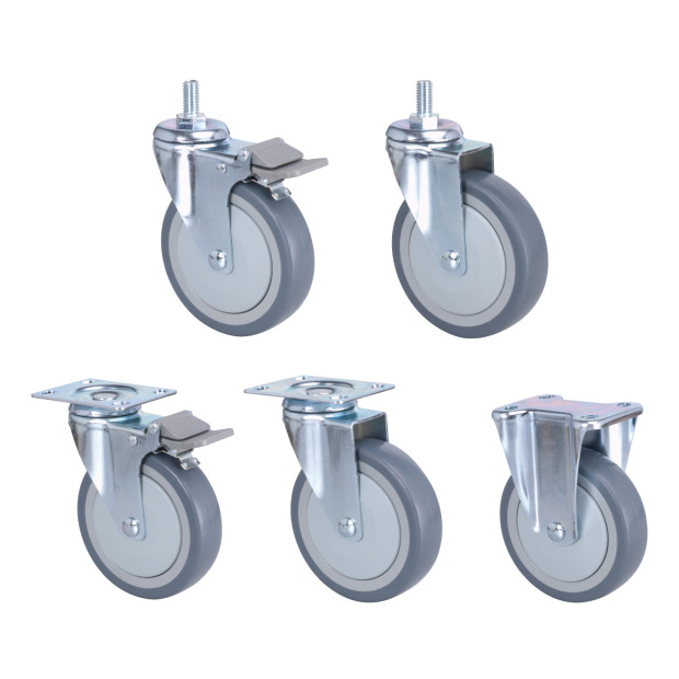 5吋TPR儀器輪｜方盤、3分牙、4分牙