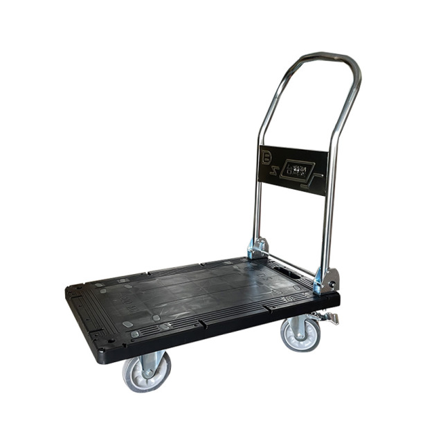 折疊強化手推車｜黑｜煞車款｜承重300KG