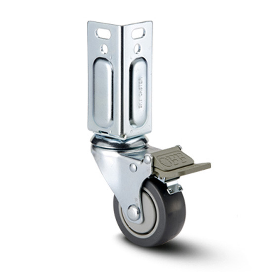 3吋角鋼輪 (1組4入) - 灰色通用型