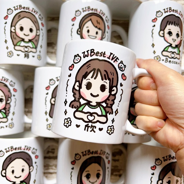 感謝老師 / 畢業禮物/ 客製化似顏繪卡通版頭像-馬克杯