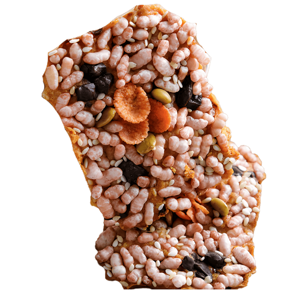 花花LaVie 紫想為妳：紫米膨發脆餅，搭配堅果巧克力，輕盈酥脆，少女系彌月禮盒。