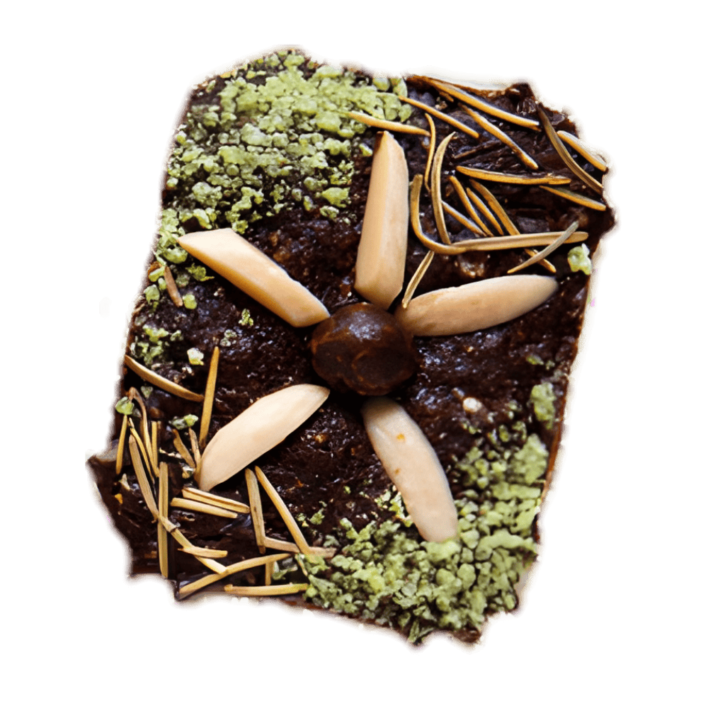 花花LaVie悅悅 (YueYue)：開心果杏仁巧克力花型餅乾，藝術拼貼，法式優雅伴手禮。