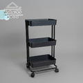 【撥撥的架子】浴室用 塑膠三層推車_1