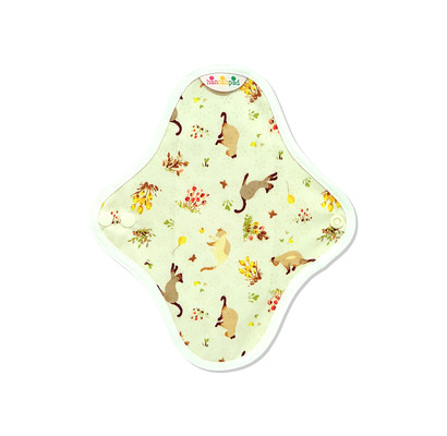 輕柔護墊(Pantyliner 21cm) -花與貓