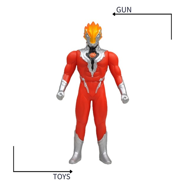 《GTS》純日貨 BANDAI 超人力霸王EX 大軟膠 紅蓮火 649720