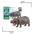 《GTS》純日貨 TAKARA TOMY 多美動物 AS-06 河馬 180814