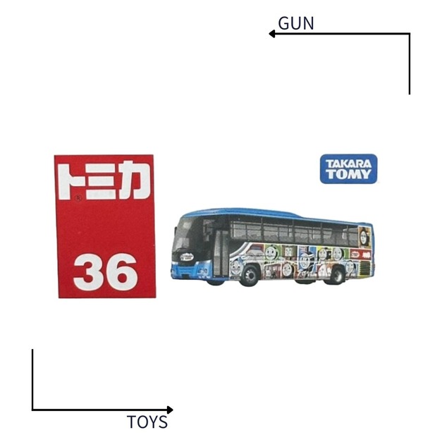 《GTS》TOMICA 多美小汽車 白盒 NO.36 湯瑪士樂園 巴士 800965