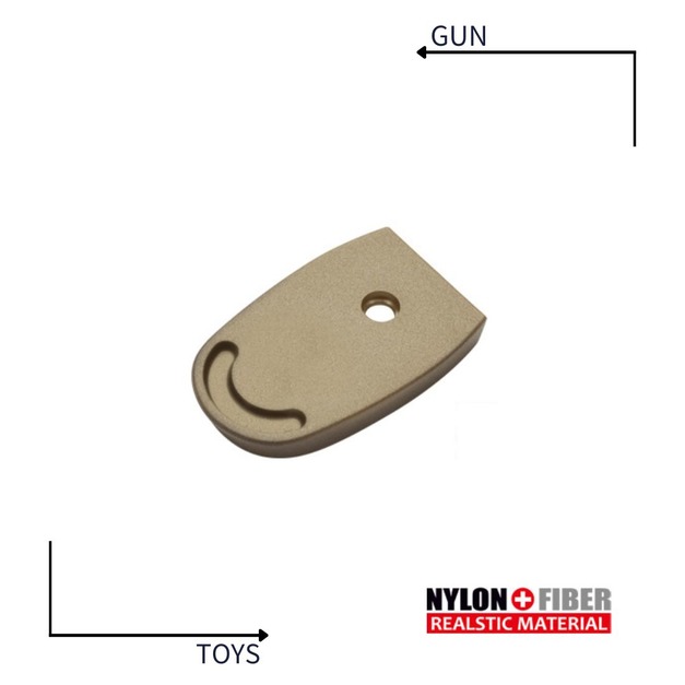 《GTS》GUARDER 警星 MARUI M&P9仿真彈匣底板標準型(沙色) M&P9-36(FDE)