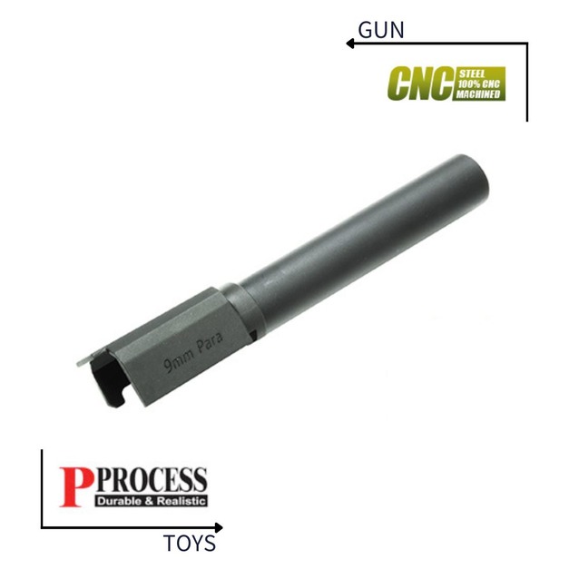 《GTS》GUARDER 警星 MARUI P226/E2 CNC一體式鋼製外管 (黑色) P226-39(BK)