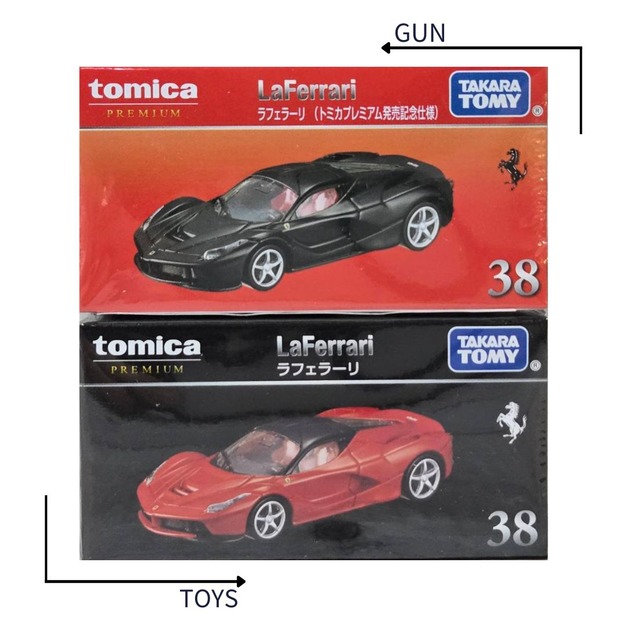 《GTS》TOMICA 多美小汽車 黑盒 NO38 La 法拉利 LaFerrari 951629 + 951612