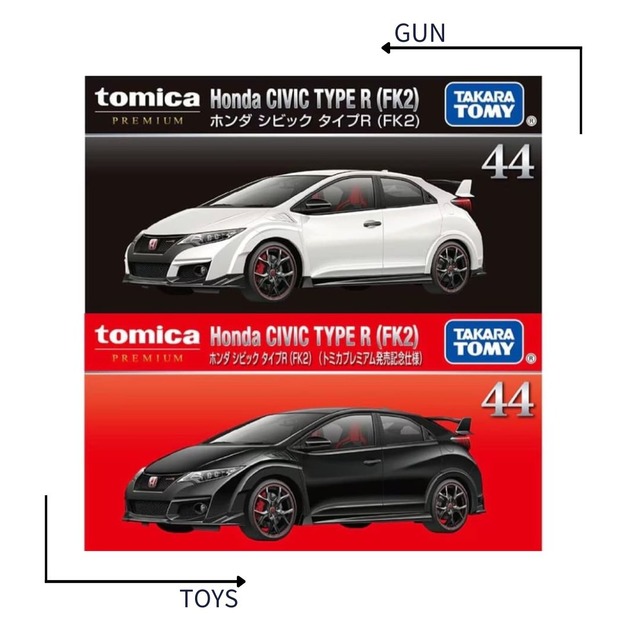 《GTS》TOMICA 多美小汽車 黑盒 NO.44 本田 Civic Type R FK2 955771 955764