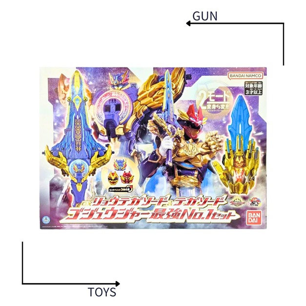 《GTS》BANDAI 戰隊 第一戰隊 DX 龍特加之劍&特加之劍 最強第一套組 903106